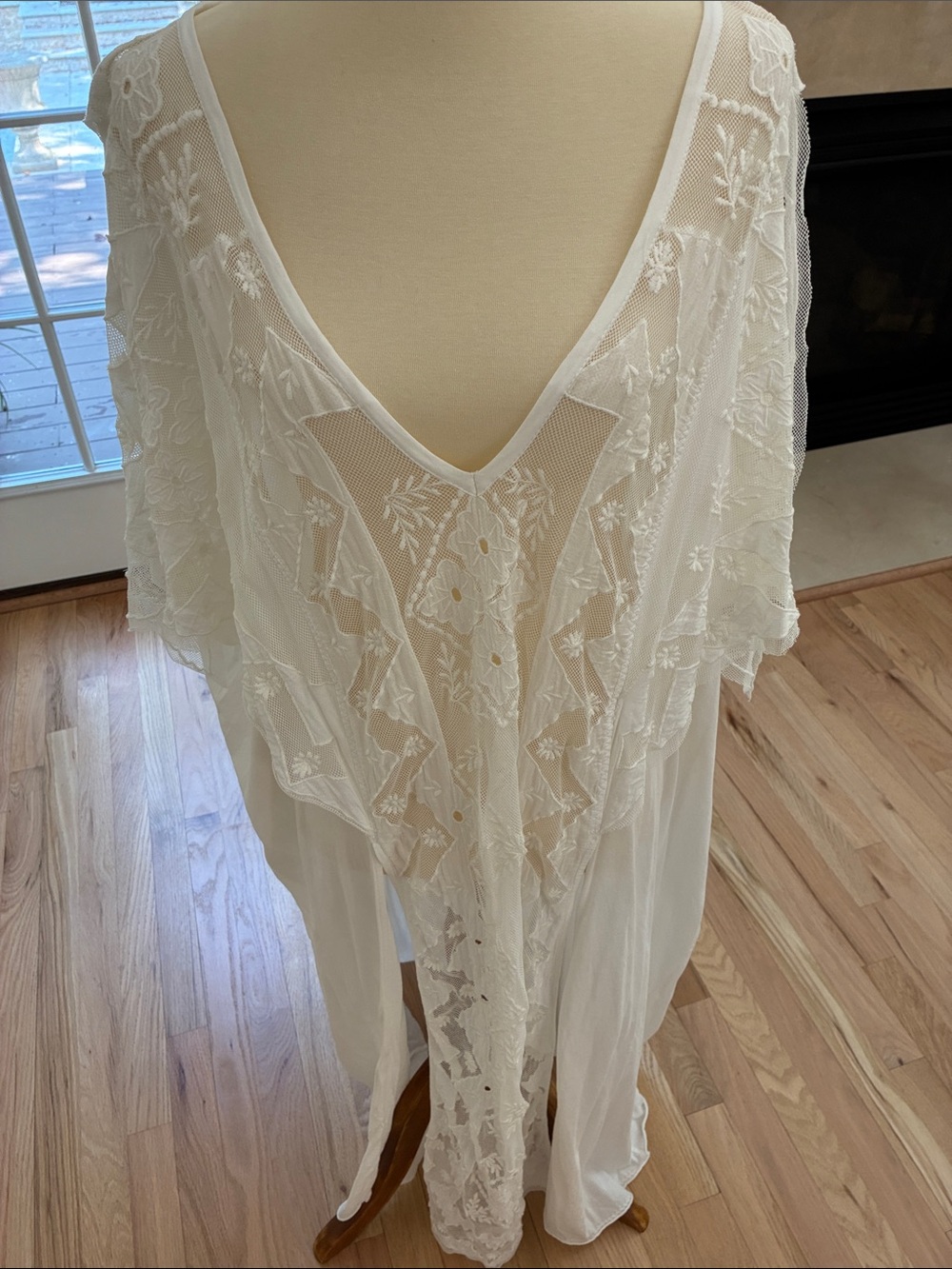Free People White Boho Lace Maxi Dress - Picture 5 of 5